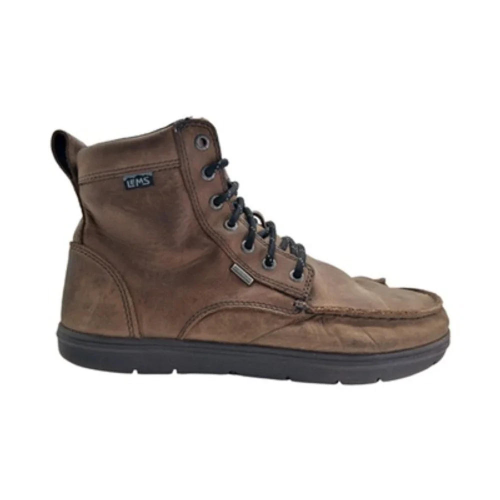 Lems Boulder Boot Waterproof Boots Mens Size 10.5 Brown Leather Chukka Ankle